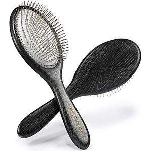 BESTOOL Paddle Detangler antistatische haarborstel met metalen borstelharen voor het ontwarren en masseren van het haar, geschikt voor lang, nat en droog haar