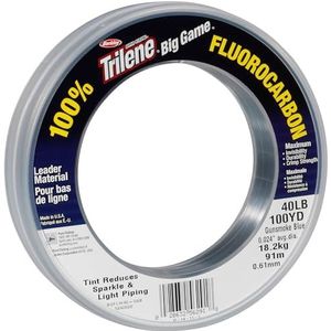 Berkley Fluorocarbon Trilene Big Game voor Fluorocarbon Bottom Line - 100% Professionele Kwaliteit - Bottom Spies, Zeevissen, Tonijn