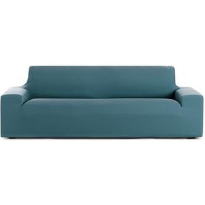 Eysa Housse de canapé bi-élastique 2 places couleur vert émeraude motif Harlem