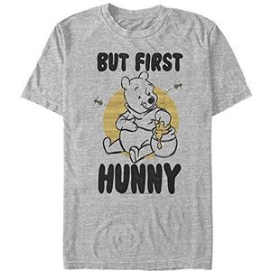 Disney Uniseks T-shirt met korte mouwen Winnie The Pooh Melange Grey, XL, Melange Grey
