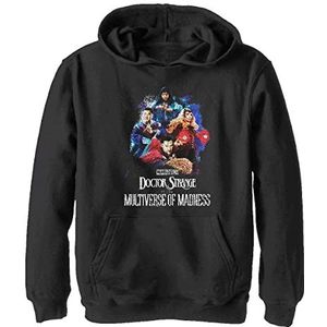 Marvel Poster Group Sweatshirt met capuchon, uniseks, kinderen, jongens, zwart.