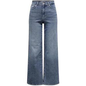 ONLY Onlmadison Blush Hw Wide Dnm Tai853 Noos Onlmadison Blush Hw Wide Dnm Tai853 Noos Dames (1 stuk), Speciale blauwe grijze denim.