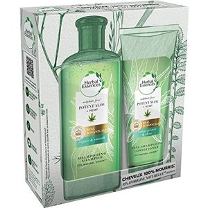 Herbal Essences Krachtige aloë en hennepset met shampoo en na de shampoo