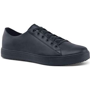 Shoes for Crews Old School Low-Rider IV Werkschoenen voor mannen en vrouwen, met antislipzool, licht, waterafstotend, zwart