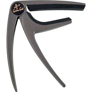 Golden Gate Gc-50bk capo voor akoestische gitaar, zwart/grijs