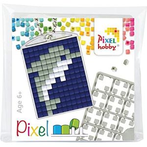 PIXEL Creatieve set met sleutelhanger, 4 x 3 cm, dolfijn