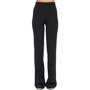 Pinko Spin Pantalon Crêpe Technique S Femme, Z99_Noir Limousine, 36