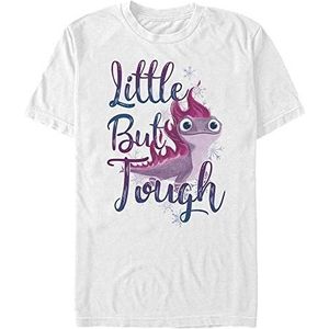 Disney T-shirt unisexe La Reine des Neiges 2 Little But Tough Organic à manches courtes, Blanc., M