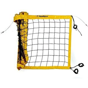 Professioneel volleybalnet, 8,5 m, professioneel volleybal, net, strand, volleybal, net, geel, weerbestendig, indoor, outdoor, tuin, strand, sport