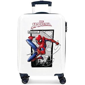 Marvel Spiderman Action Hardshell koffer 55 cm voor kinderen, blauw (blauw), 37 x 55 x 20 cm, blauw, 37 x 55 x 20 cm, kindermode, Blauw, 37x55x20 cms, kindermode