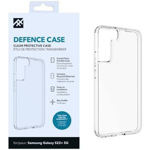 ZAGG iFrogz Defence Coque de protection compatible avec Samsung Galaxy S22+, durable, encliquetable, résistante aux taches, fine, recyclée, transparente