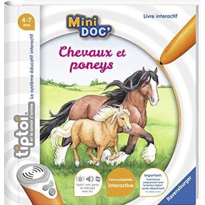 Ravensburger - tiptoi Mini Doc' interactief boek - paarden en pony's - educatieve spelletjes zonder beeldscherm in het Frans - kinderen vanaf 4 jaar - 00031