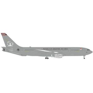 Herpa Schaalmodel Vliegtuig Airbus A330 MRTT Republic Of Singapore Air Force RSAF 50 Y. Schaal 1:500 Lengte 11,8cm