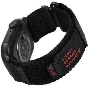 Anbeer Bracelet de rechange compatible avec Apple Watch 49 mm, 45 mm, 44 mm, 42 mm, 41 mm, 40 mm, 38 mm, bracelet de sport en nylon robuste pour iWatch Ultra 2/Ultra Series 9 8 7 SE 6 5 4 3 2 1, 42mm