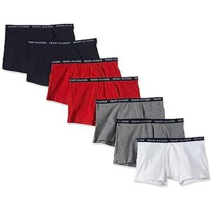 Tommy Hilfiger Jongens Boxershorts Woestijnblauw/Middelgrijs Ht/Rood/Wit, 4 jaar, Woestijnblauw/middengrijs Ht/rood/wit