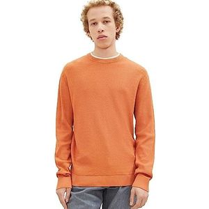 TOM TAILOR Denim Pull 2 en 1 avec col doublé pour homme, 32247-soft Autumn Rust, XXL