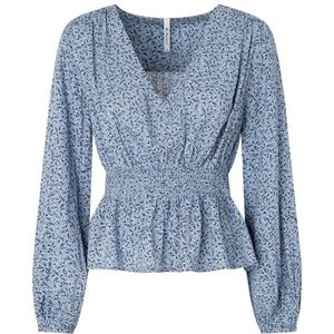 Pepe Jeans Jarita dameshemd, Blauw (staalblauw)