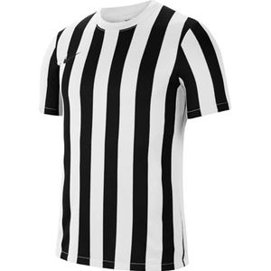 Nike Heren T-shirt Division IV Jersey S/S gestreept, Bianco / Nero / Nero