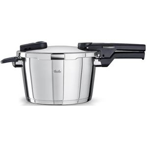 Fissler Vitaquick Snelkookpan, 4,5 liter, diameter 22 cm, roestvrij staal, 2 kookstanden, Made in Germany, inductie