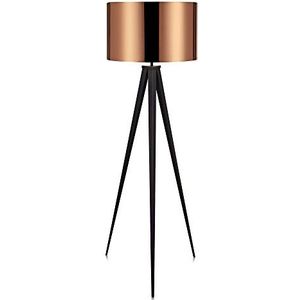 Versanora VN-L00005-EU Romanza statieflamp, 50 W, koper/zwart, 50 x 50 x 175,5 cm