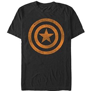 Marvel Heren T-shirt met korte mouwen Avengers Classic Capn oranje, zwart, XXL, SCHWARZ