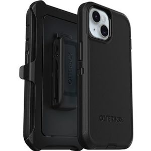 OtterBox Defender beschermhoes voor iPhone 15 / iPhone 14 / iPhone 13, schokbestendig, valbescherming, ultra-robuust, beschermhoes, ondersteunt 5 x meer vallen dan militaire standaard, zwart