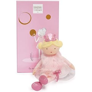 Jolijou - Dochter pop van doek voor meisjes - pop van oosterse stof - 30 cm - roze - De kostbare - DC3400