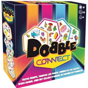 Dobble Connect Kaartspel - Snelste teamspel voor 2-8 spelers vanaf 8 jaar