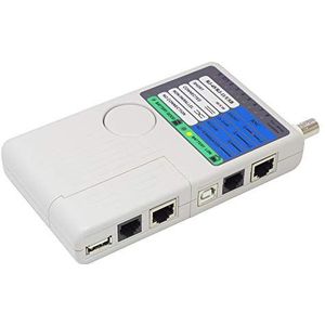 Good Connections Netwerkkabeltester met externe eenheid - voor RJ45, RJ11, UTP/STP/BNC/USB - getest op doorgang, kortsluiting, kabelvervanging en grijze kabelfouten