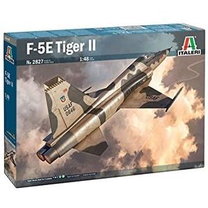 Italeri 2827S 1:48 Northrop F-5E Tiger II - modelbouw, standbouw, doe-het-zelvers, hobby, collage, bouwpakket van kunststof, detailgetrouw, ongelakt