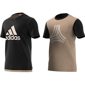 adidas Omkeerbaar trainingsshirt voor heren, Zwart/Beige