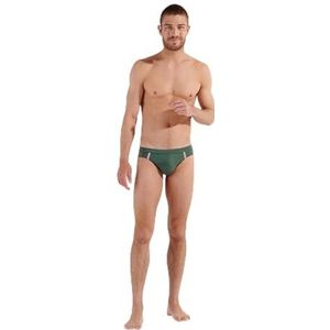 HOM Nautical Cup Briefs de bain Swim, bande à rayures kaki, XXL pour homme, Ruban à rayures kaki, XXL