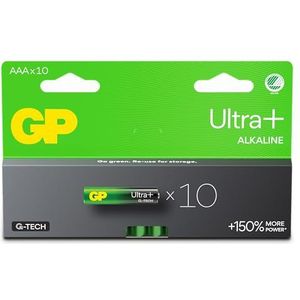 AAA batterijen - 10 stuks | GP Ultra | Stilo AAA alkaline 1,5 V/LR03 batterijen - lange levensduur