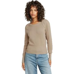 G-Star RAW Slim gebreid motorsweatshirt, beige (Sandstorm D23815-b146-b736), L, Beige (Sandstorm D23815-b146-b736)