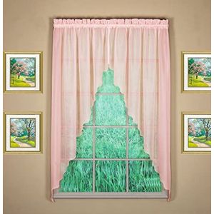 Today's Curtain Emelia Original Swagger gordijn, 229 x 160 cm, roze