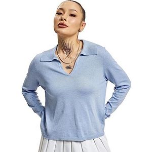 ONLY Onlhannah Life LS Polo col KNT Noos Pull en tricot pour femme, Grapémiste/détail : mélangé, XS