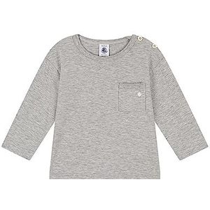 Petit Bateau A08EZ T-shirt met lange mouwen voor baby's, jongens, 1 stuk, Chaton Grijs China