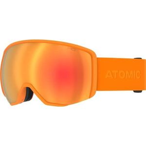 ATOMIC REVENT L HD Skibril - Oranje - Skibril met contrasterende kleuren - Hoge kwaliteit gespiegeld snowboardbril - Live Fit montuur skibril incl