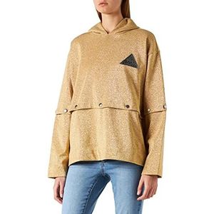 Just Cavalli Felpa Sport-sweatshirt met capuchon voor dames, 906 Goud