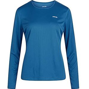 ZEBDIA L/S Sports Dames T-Shirt Tee-Blue, Blauw, XL, Blauw