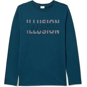 s.Oliver T-shirt met lange mouwen voor jongens, Blauw/Groen-023