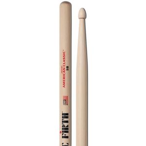 Vic Firth American Classic 5B Drumstokken, Amerikaanse hickory, houten punt