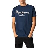 Pepe Jeans Heren Original Stretch T-shirt T-shirt, blauw, XXL, blauw (navy), L