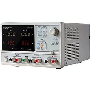 SIGLENT SPD3000C-serie programmeerbare DC-voeding, programmeerbare 4-cijferige spanning, 3 productiekanalen, 30 V/3 A X2, 2,5 V/3,3 V/5 V/3 A X1 schakelbaar, led-monitor