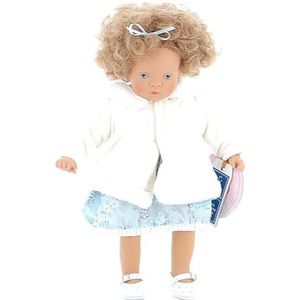 Vilac - Kleine Louisa-speelgoed van vinyl en poppenstof met kleding met bloemenmotief, 27 cm, doos verandert in een bed voor kinderen vanaf 3 jaar, Petitcollin622706