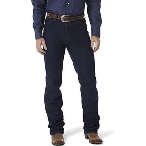 Wrangler Cowboybroek voor heren, slim fit, stretch, marineblauw, 29W / 34L, Navy stretch stof