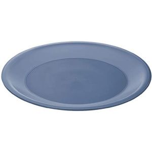 Rotho Caruba platte borden van kunststof (PP), 26,0 x 26,0 x 1,5 cm, blauw