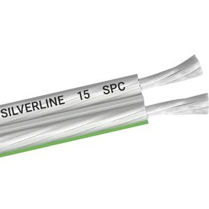 OEHLBACH Silverline SP-15 stereo luidsprekerkabel met SPOFC (koper-zilver) 2 x 1,5 mm² - luidsprekerkabel mini spoel - 6m