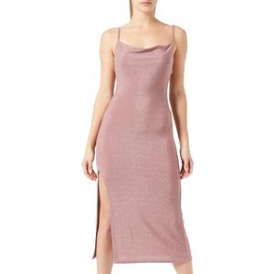 SIDONA Robe de soirée pour femme avec bretelles spaghetti 11027271-SI01, vieux rose, taille S, vieux rose, S