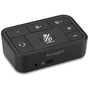 Kensington - 3-in-1 USB-audioschakelaar, universele schakelaar voor hoofdtelefoon, ideaal voor het beheren van oproepen en thuiswerken, compatibel met Windows & Mac (K83300WW)
